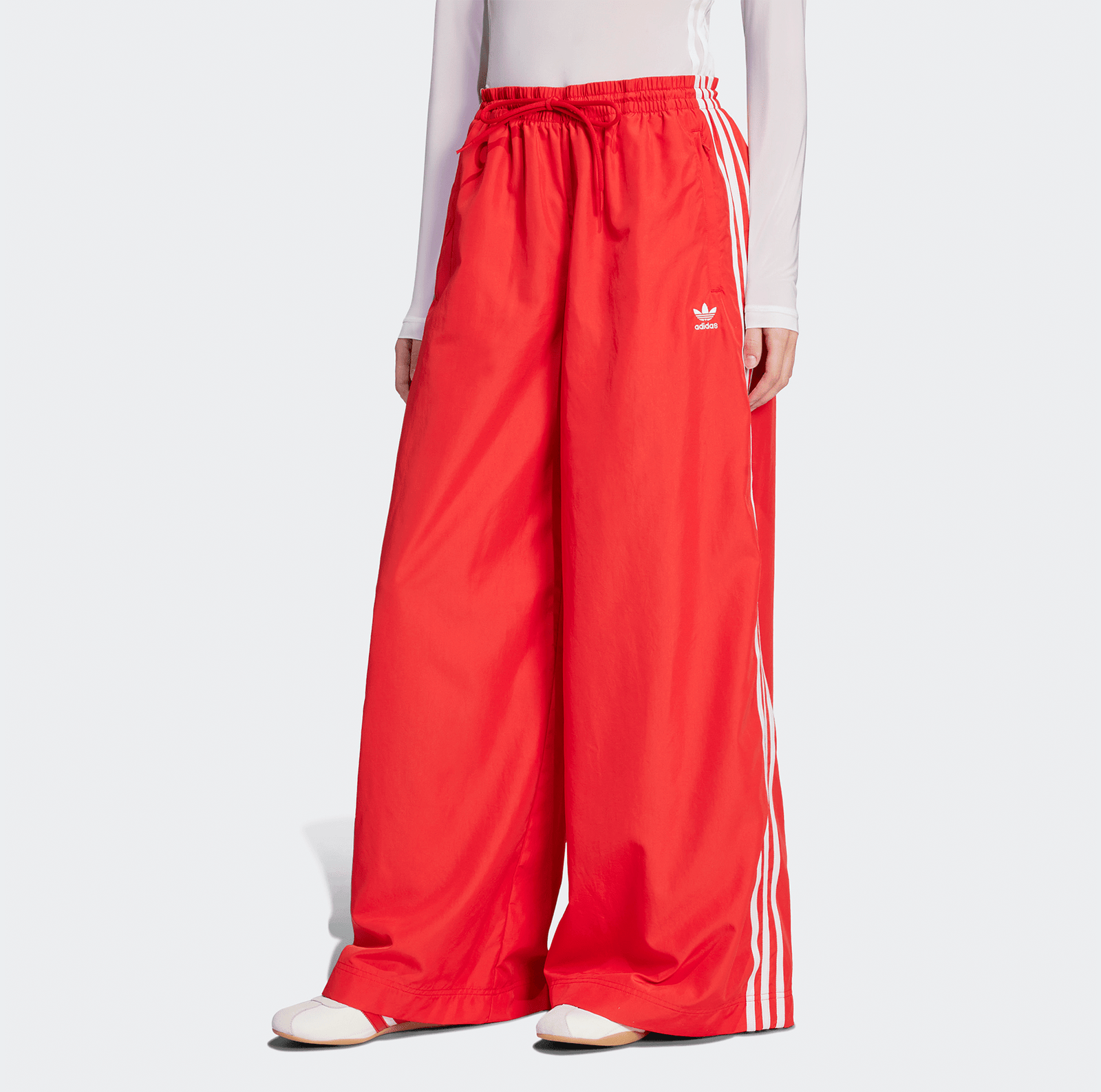 Adidas Adicolor Firebird Oversized Track Pants - Better Scarlet - Adidas - State Of Play
