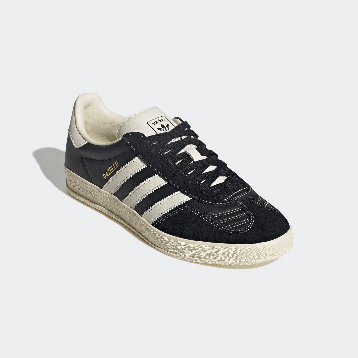 Adidas Gazelle Indoor - Core Black/Cream White/Gold Metallic - Adidas - State Of Play