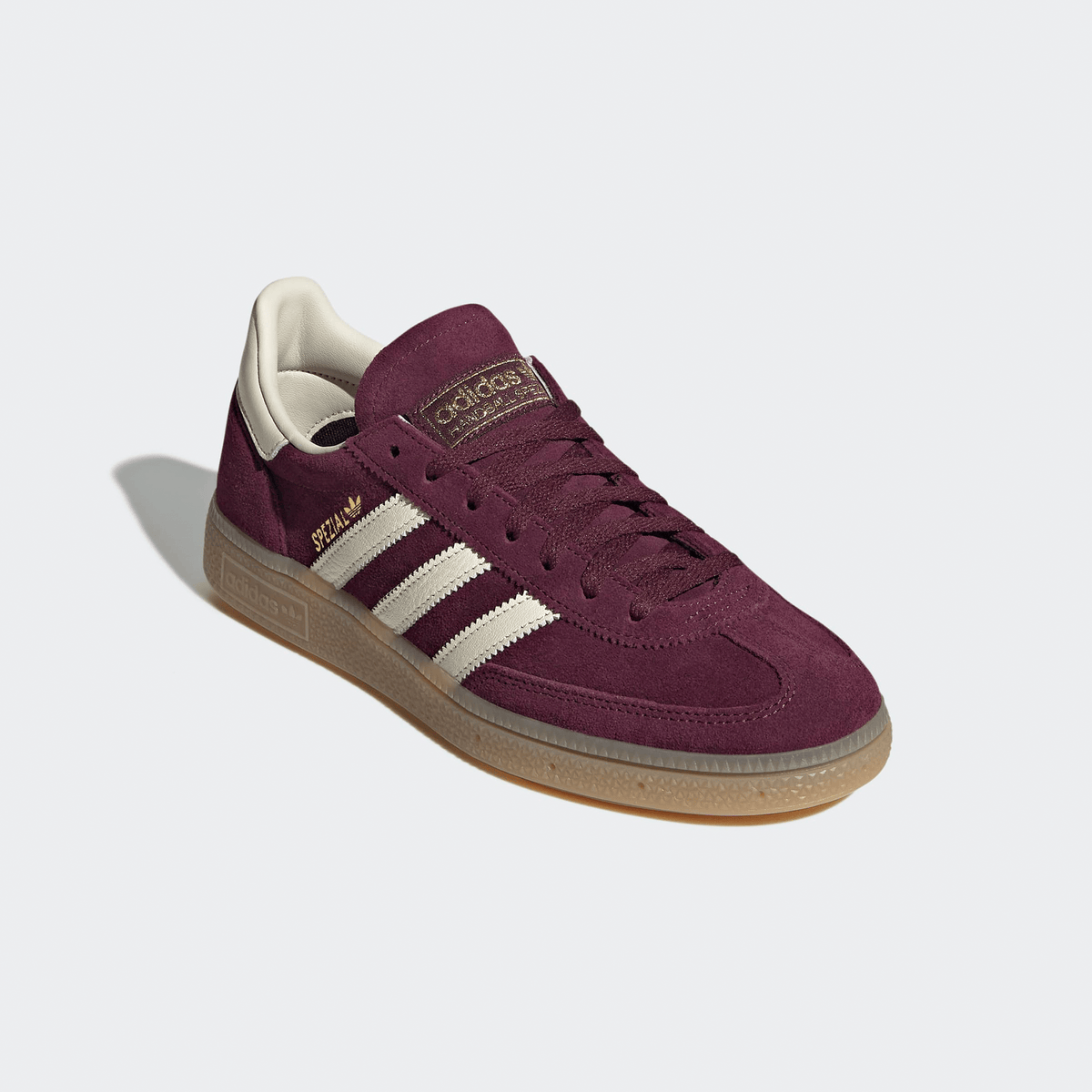 Adidas Handball Spezial Womens - Maroon/Cream White/Gold Metallic - Adidas - State Of Play