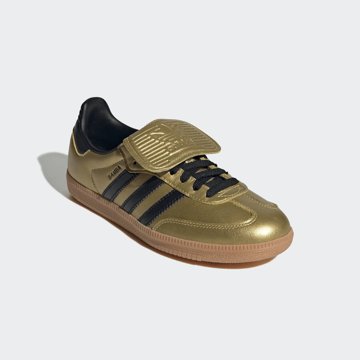 Adidas Samba OG LT Womens - Gold Metallic/Core Black/Gum - Adidas - State Of Play