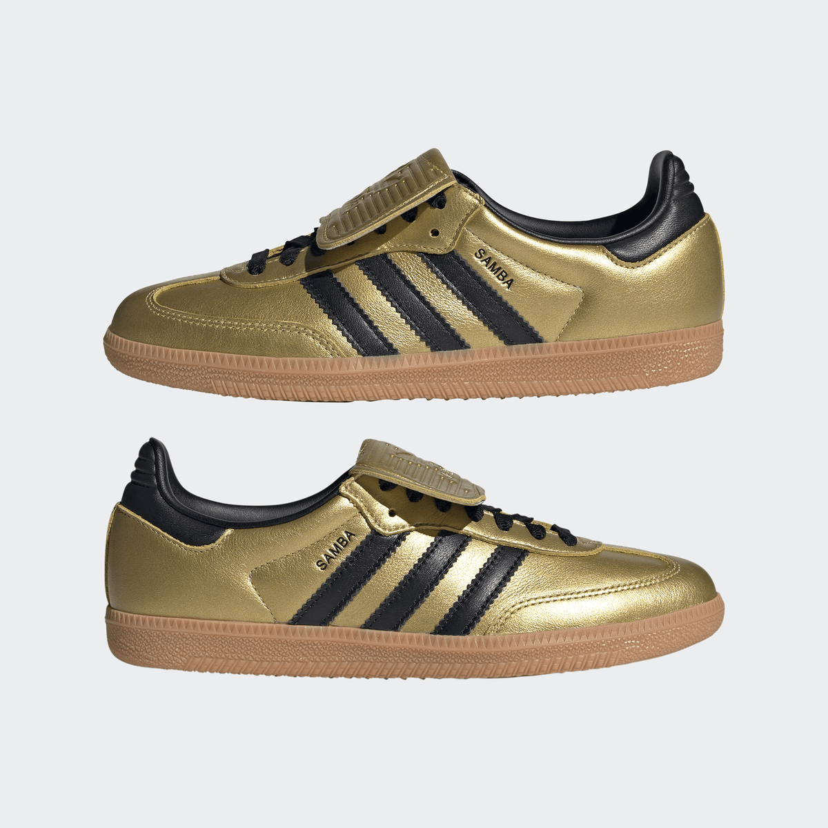 Adidas Samba OG LT Womens - Gold Metallic/Core Black/Gum - Adidas - State Of Play