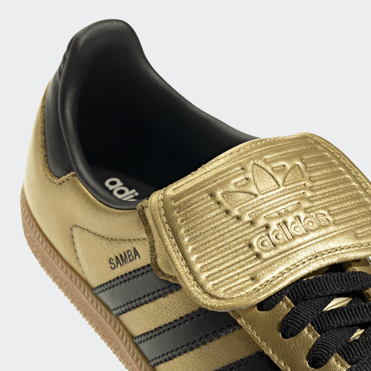 Adidas Samba OG LT Womens - Gold Metallic/Core Black/Gum - Adidas - State Of Play