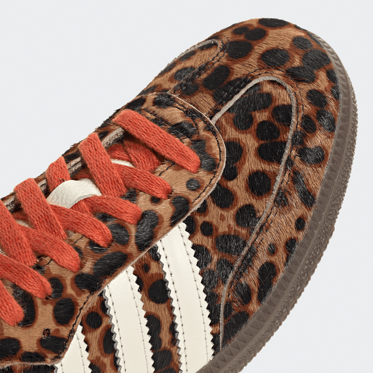 Adidas Samba OG Womens - Core Black/Preloved Red/Cream White/Leopard Print - Adidas - State Of Play