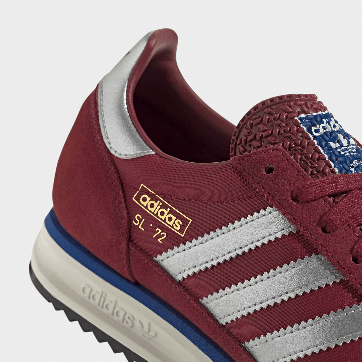 Adidas SL 72 RS - Noble Maroon/Silver Metallic/Off White - Adidas - State Of Play