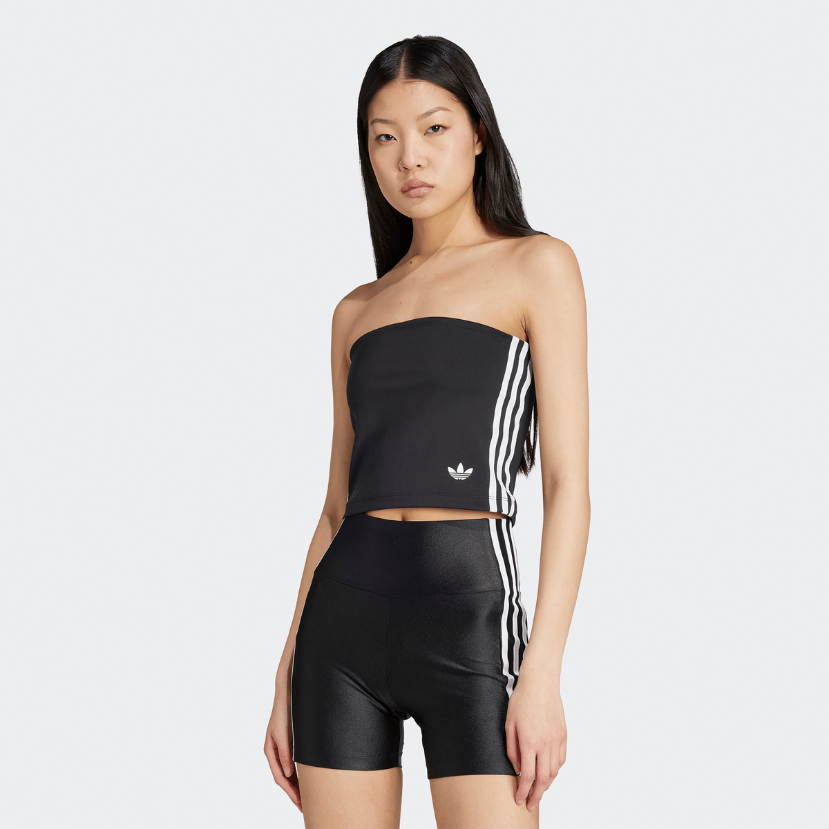 Adidas 3 Stripes Tube Top - Black/White - Adidas - State Of Play