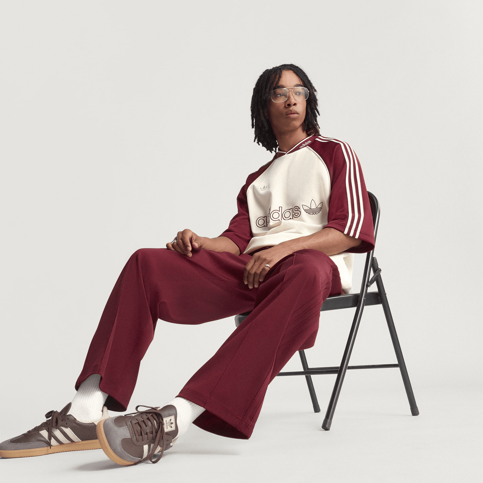 Adidas Premium Baggy Track Pant - Better Scarlet - Adidas - State Of Play