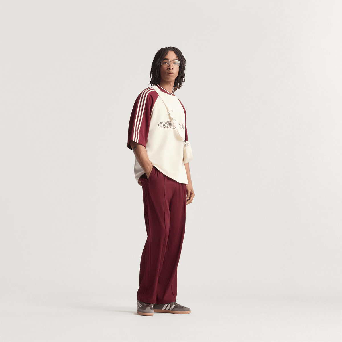 Adidas Premium Baggy Track Pant - Better Scarlet - Adidas - State Of Play