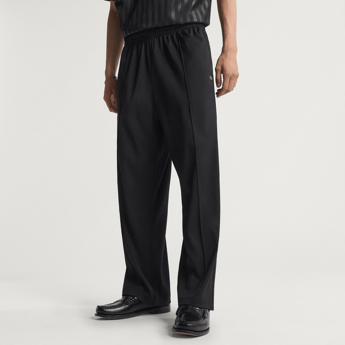 Adidas Premium Baggy Track Pant - Black/Black - Adidas - State Of Play