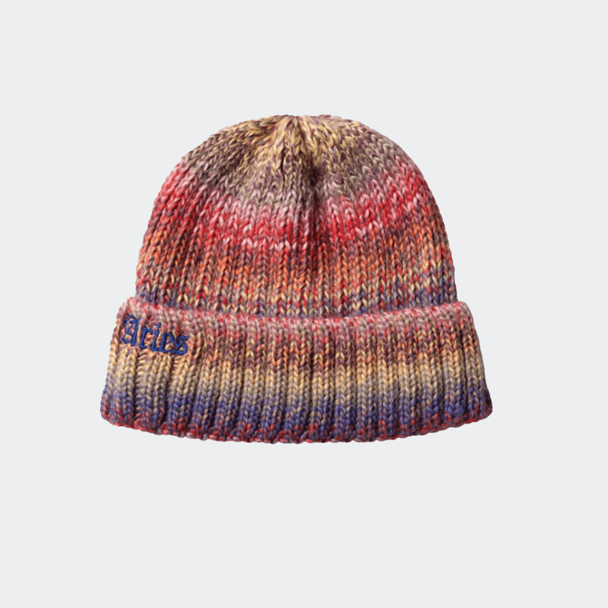 Aries Rib Knit Space Dye Beanie - Multi - Aries - State Of Play