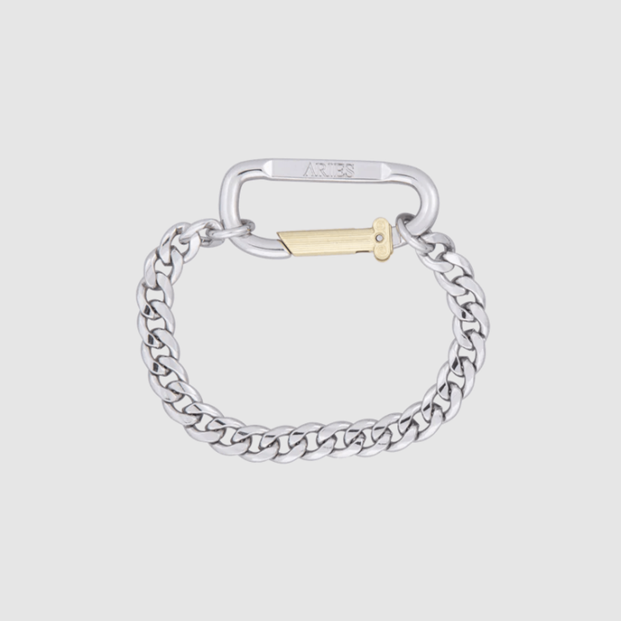 Aries Mini Carabiner Chain Bracelet - Silver - Aries - State Of Play