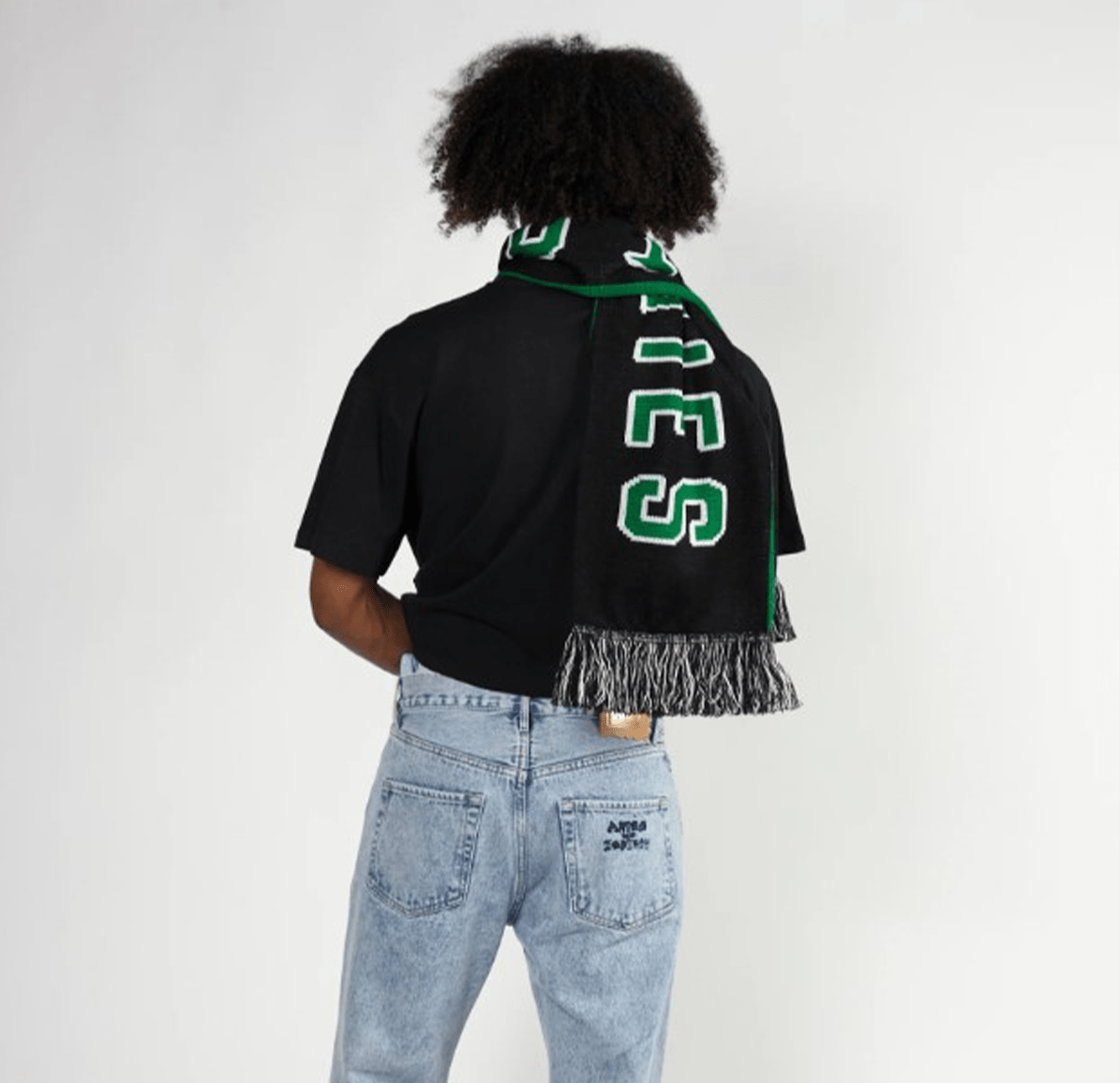 Aries Cult Of Aries Scarf - Black/Green - Aries - State Of Play