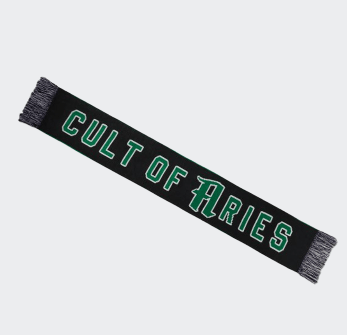 Aries Cult Of Aries Scarf - Black/Green - Aries - State Of Play