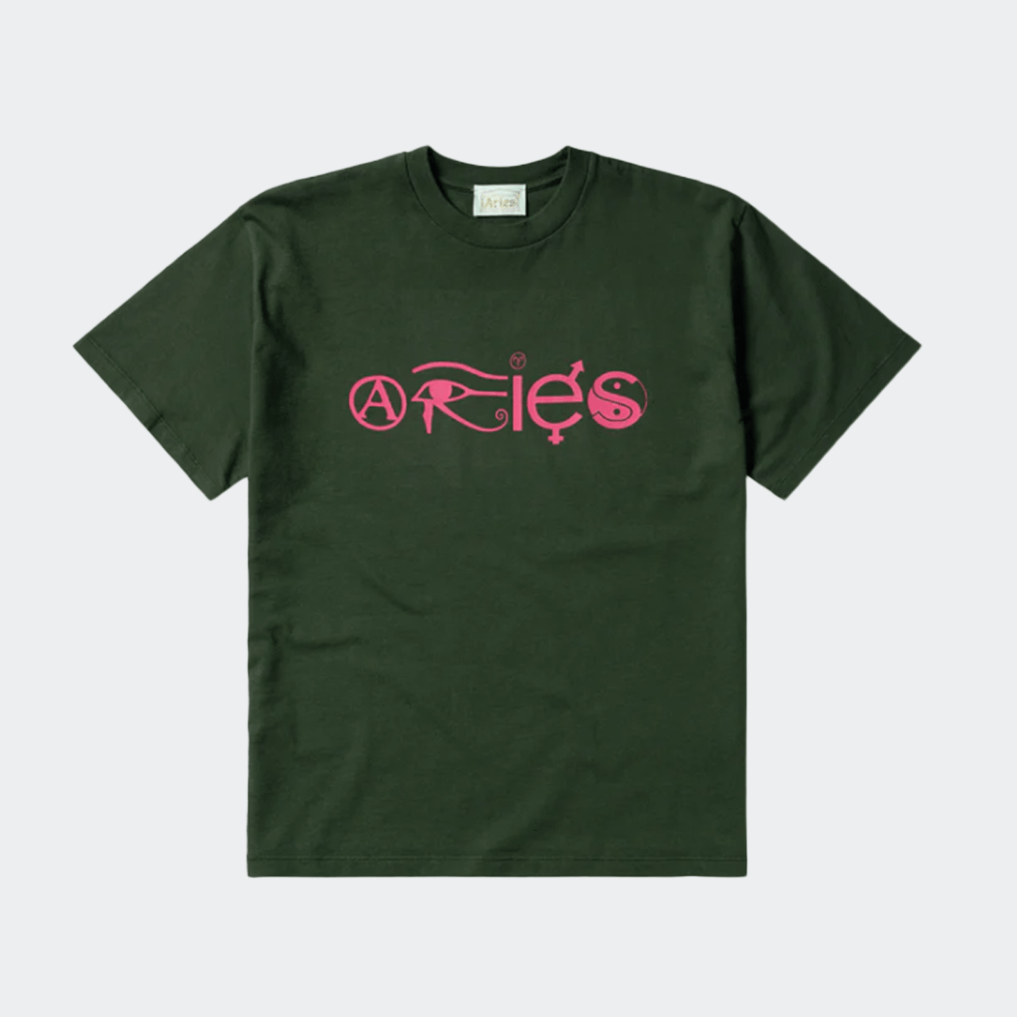 Aries Coexist Short Sleeve Tee - Forest Green - Aries - State Of Play