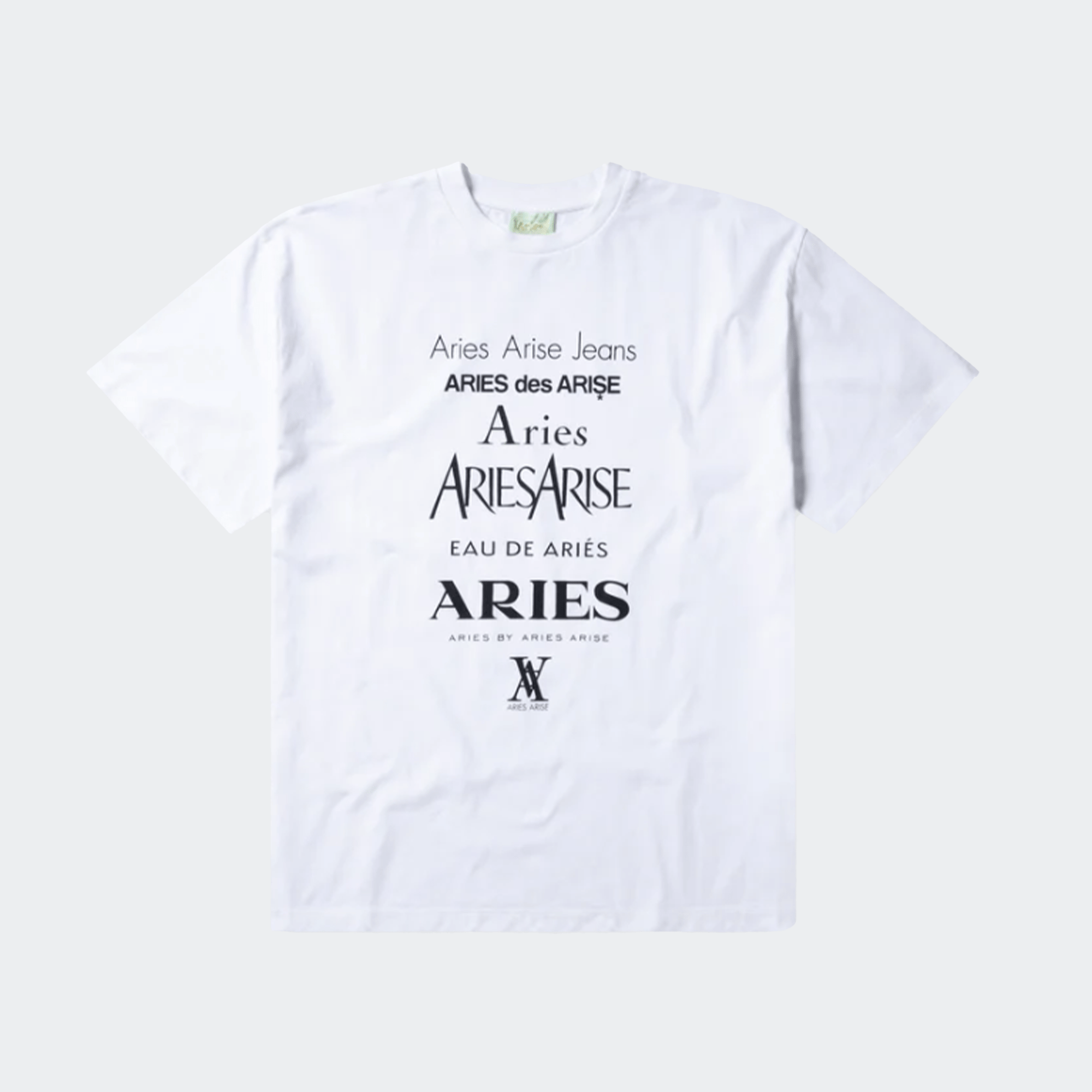 Aries Perfume Short Sleeve Tee - White - Aries - State Of Play