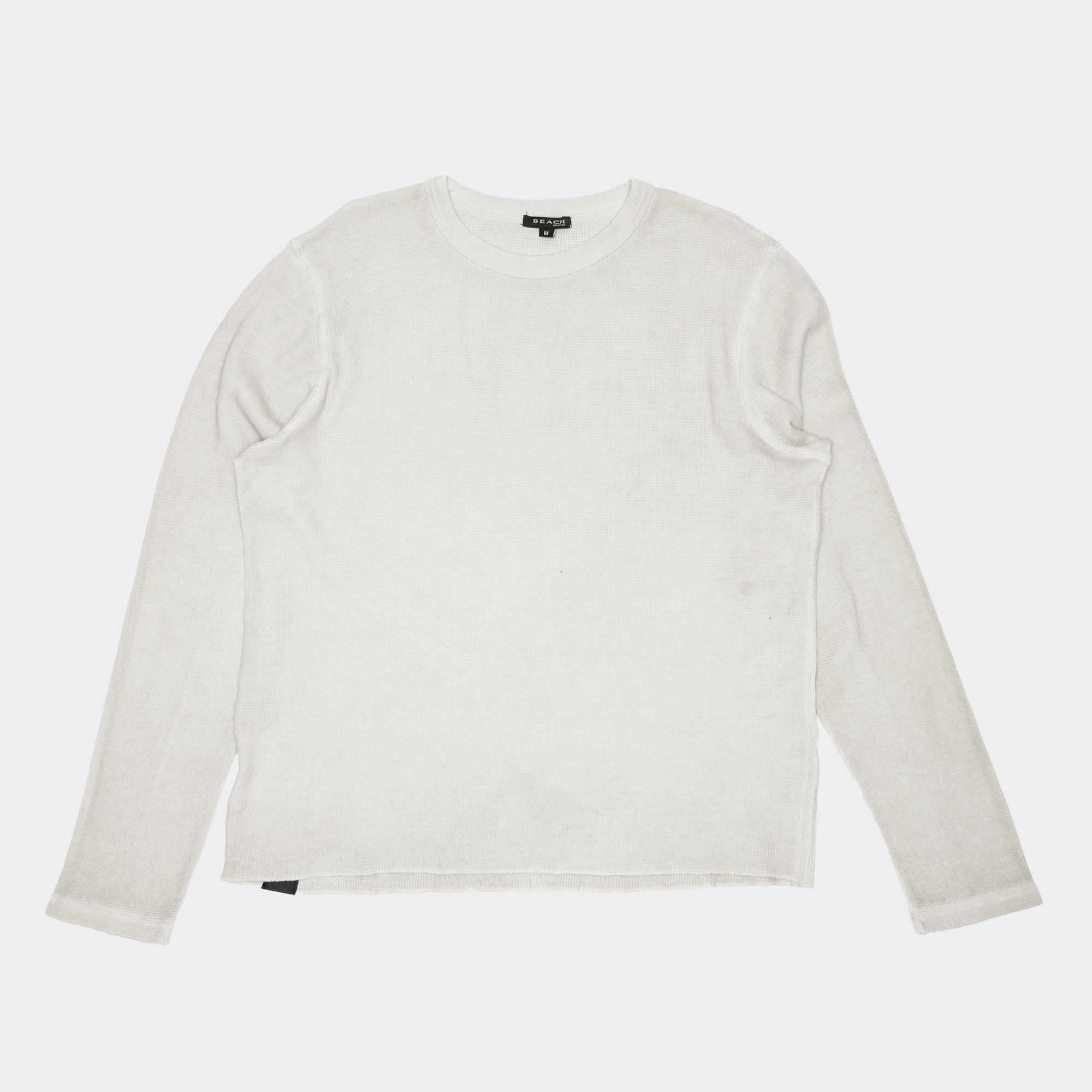 Beach Brains Drive Waffle Long Sleeve Tee - Mechanic Wash - Beach Brains - State Of Play