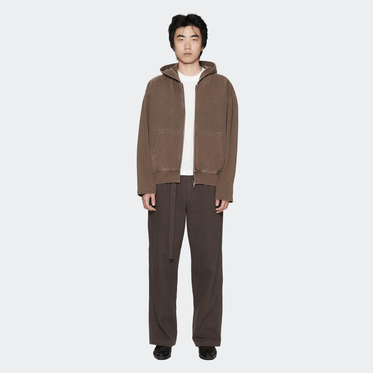 Beach Brains Star Bomber Zip Hoodie - Chocolate - Beach Brains - State Of Play