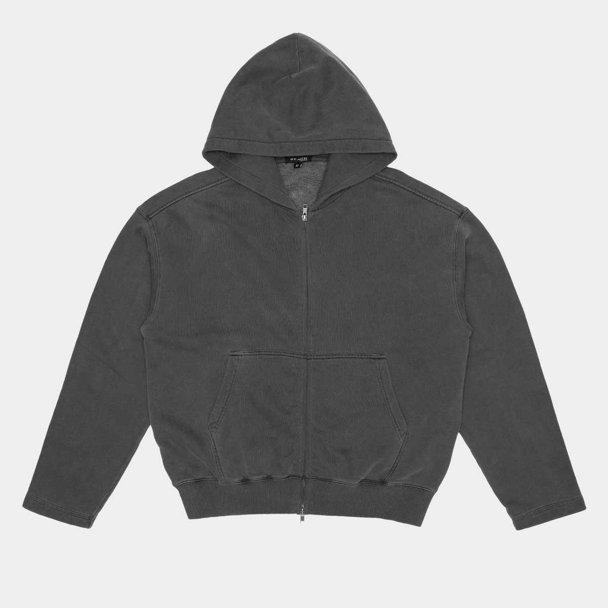 Beach Brains Tour Zip Hoodie - Charcoal - Beach Brains - State Of Play