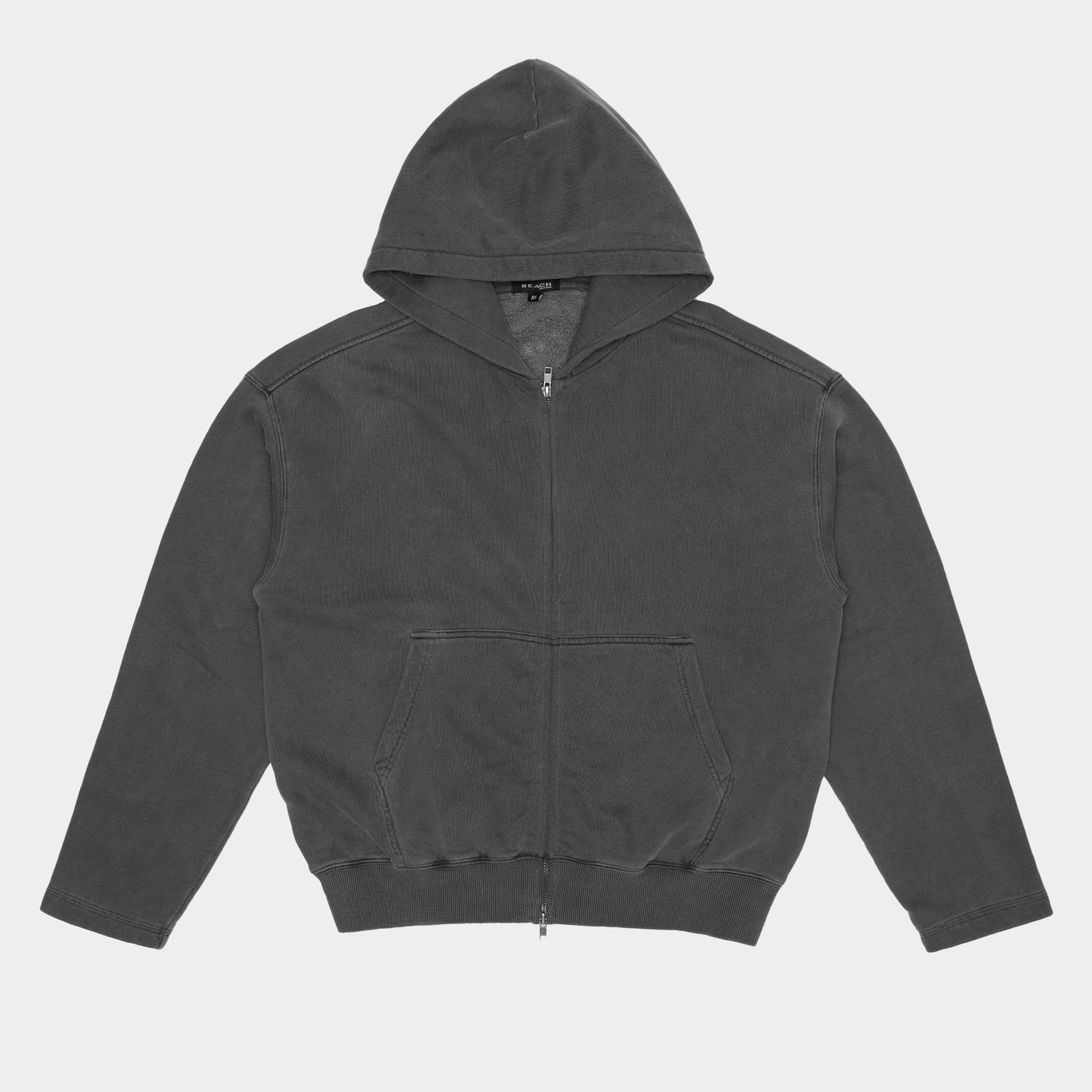 Beach Brains Tour Zip Hoodie - Charcoal - Beach Brains - State Of Play