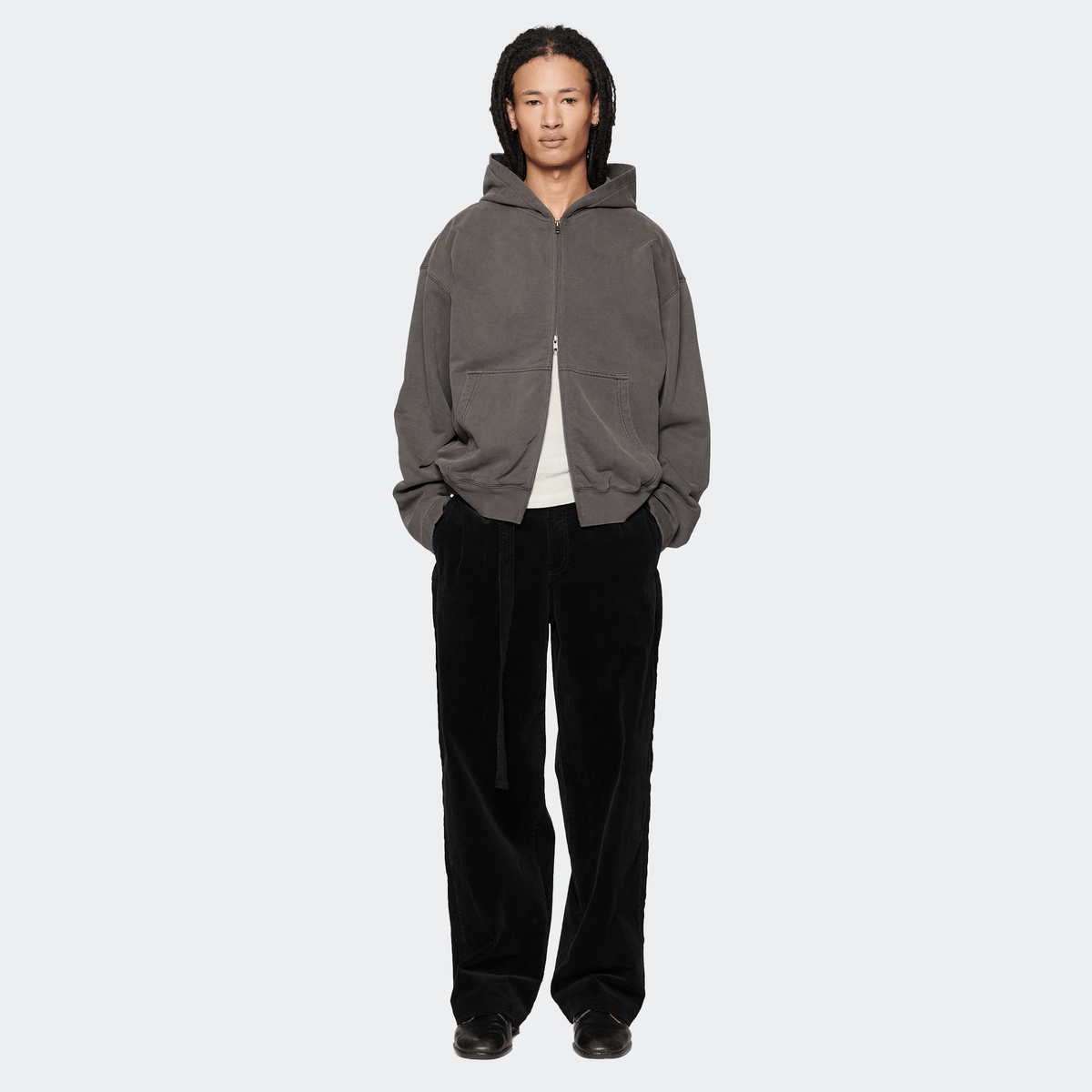 Beach Brains Tour Zip Hoodie - Charcoal - Beach Brains - State Of Play