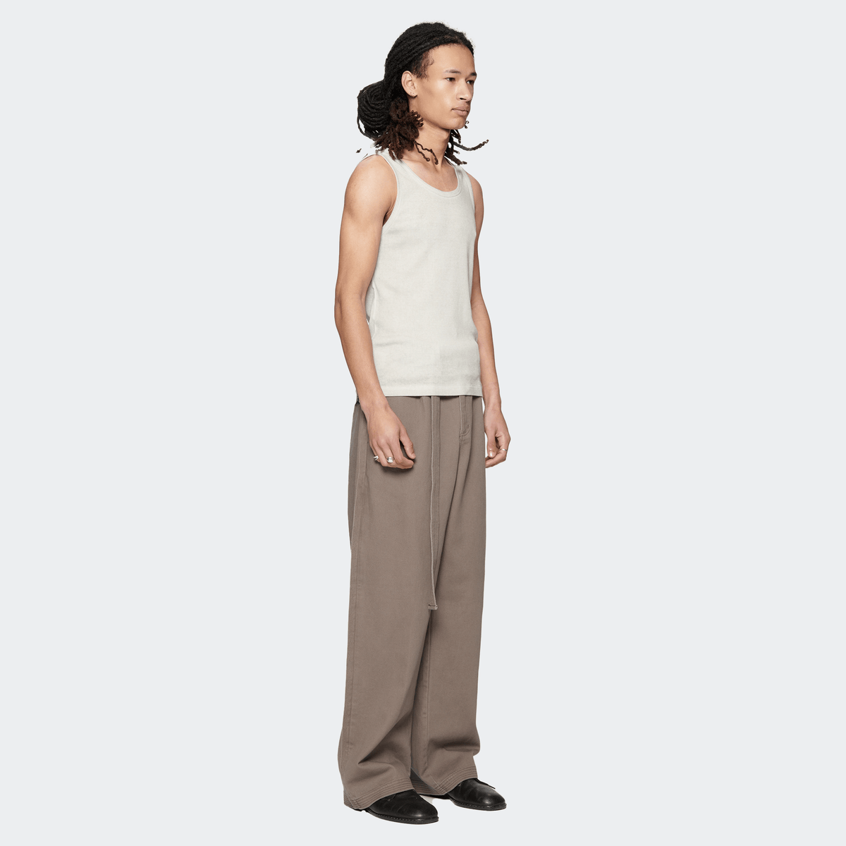 Beach Brains Pleated Work Pant - Gravel - Beach Brains - State Of Play