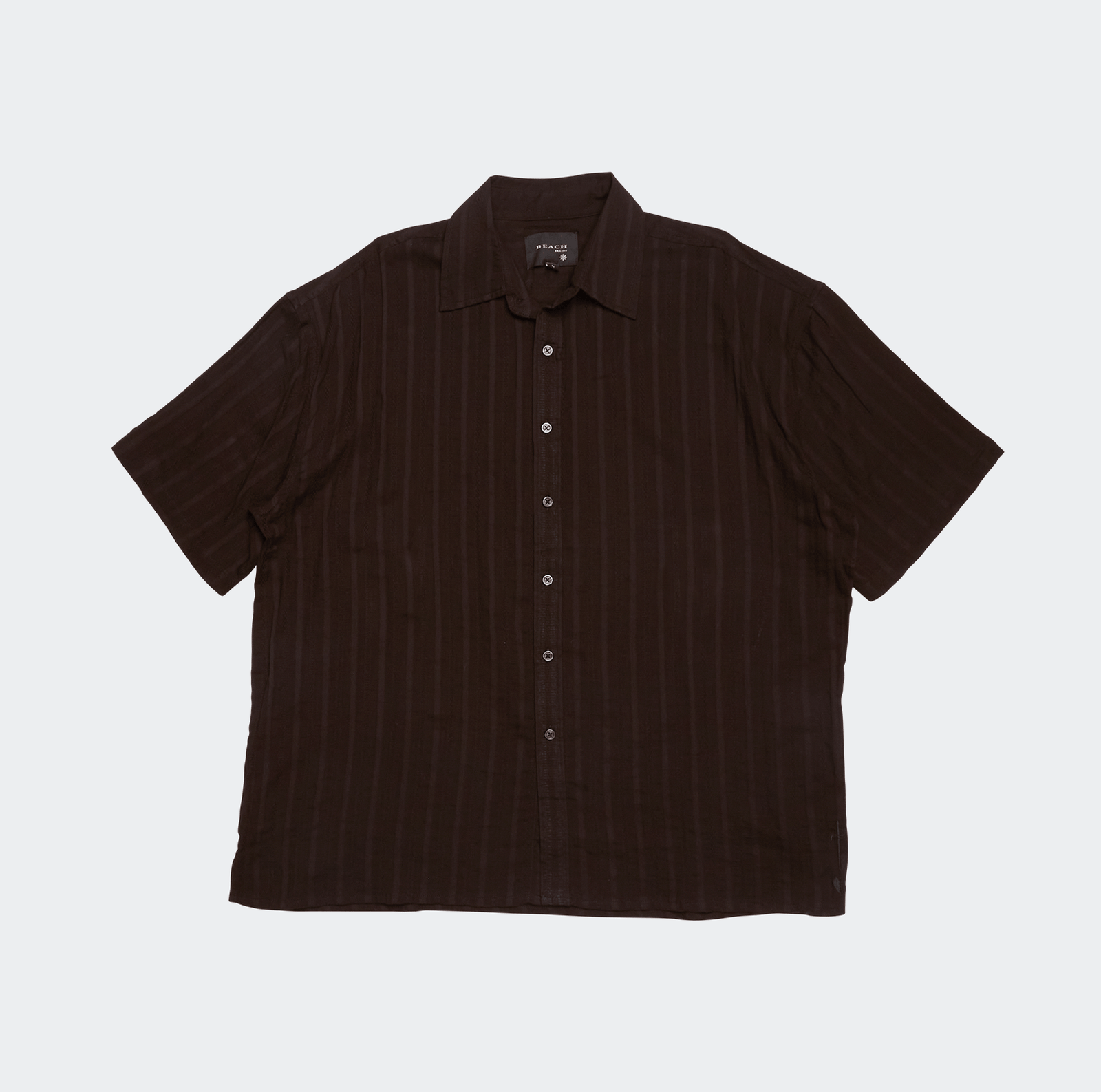 Beach Brains Boxy Short Sleeve Shirt - Sheer Black - Beach Brains - State Of Play