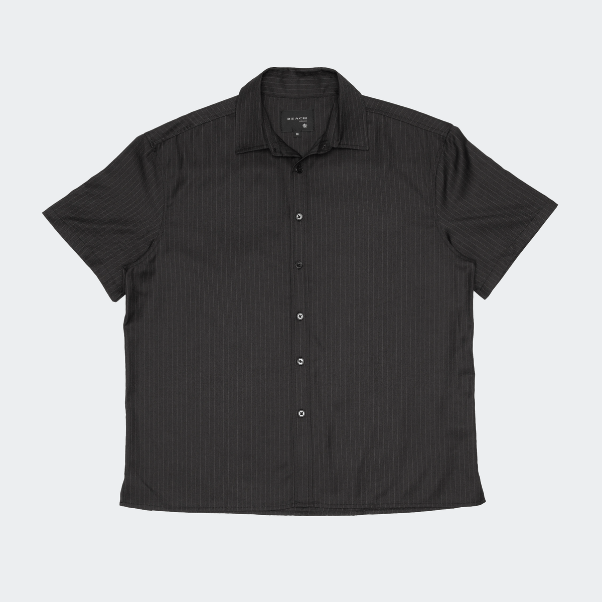 Beach Brains Hold Short Sleeve Shirt - Classic Pinstripe - Beach Brains - State Of Play