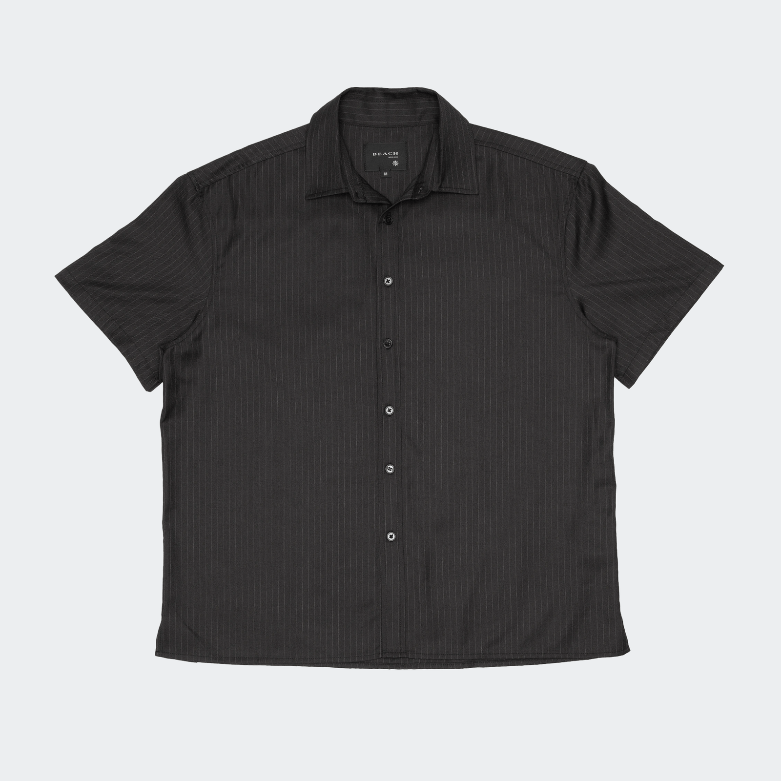 Beach Brains Hold Short Sleeve Shirt - Classic Pinstripe - Beach Brains - State Of Play