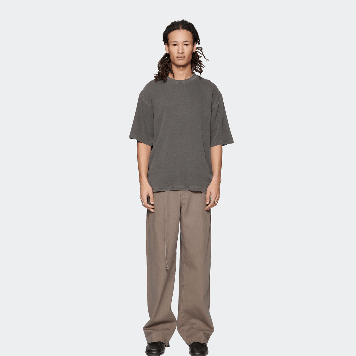 Beach Brains Waffle Dream Tee - Charcoal - Beach Brains - State Of Play