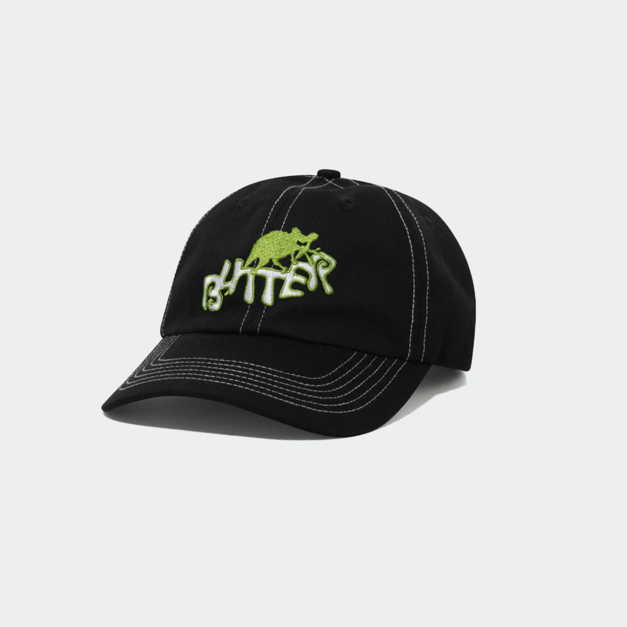 Butter Goods Rascal 6 Panel Cap - Black - Butter Goods - State Of Play