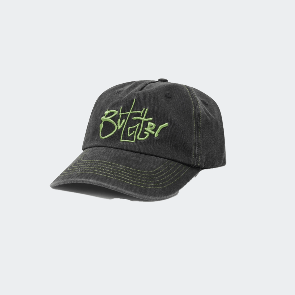 Butter Goods Scribble 5 Panel Cap - Washed Black - Butter Goods - State Of Play
