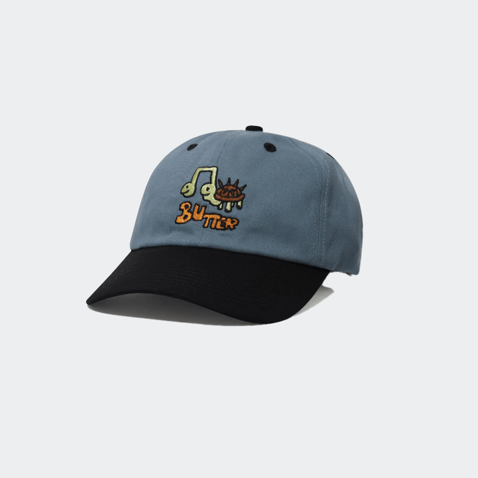 Butter Goods Turtle 6 Panel Cap - Ocean/Black - Butter Goods - State Of Play