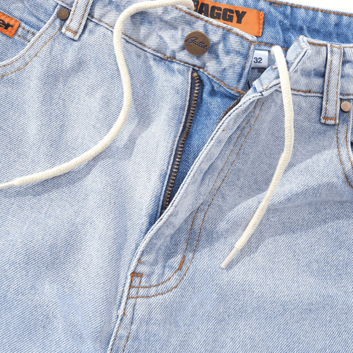 Butter Goods Baggy Denim Jeans - Light Blue - Butter Goods - State Of Play