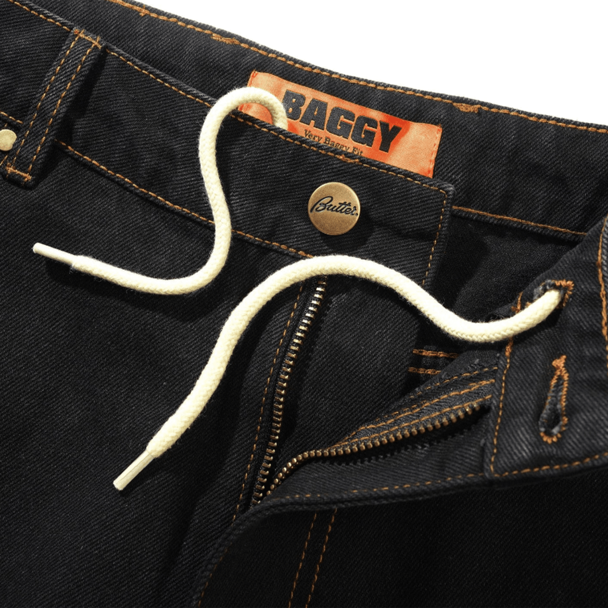 Butter Goods Baggy Denim Jeans - Washed Black - Butter Goods - State Of Play