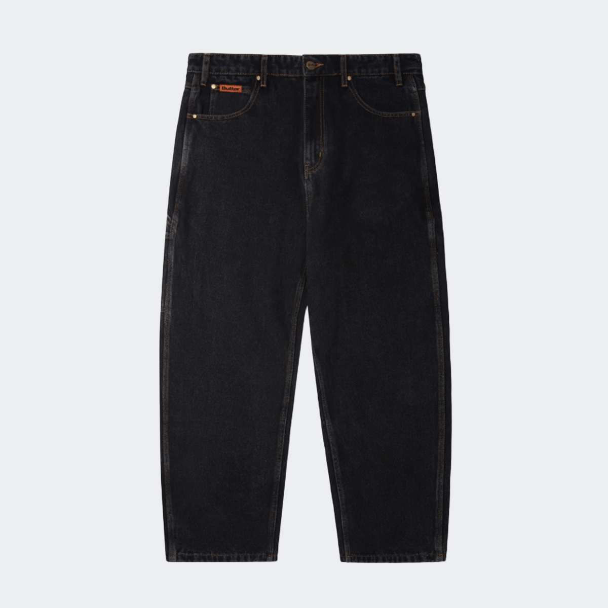 Butter Goods Baggy Denim Jeans - Washed Black - Butter Goods - State Of Play