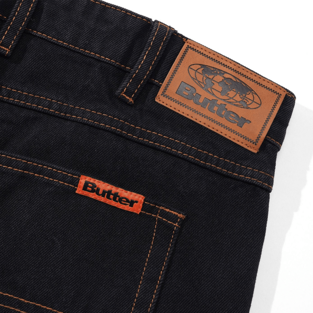 Butter Goods Baggy Denim Jeans - Washed Black - Butter Goods - State Of Play