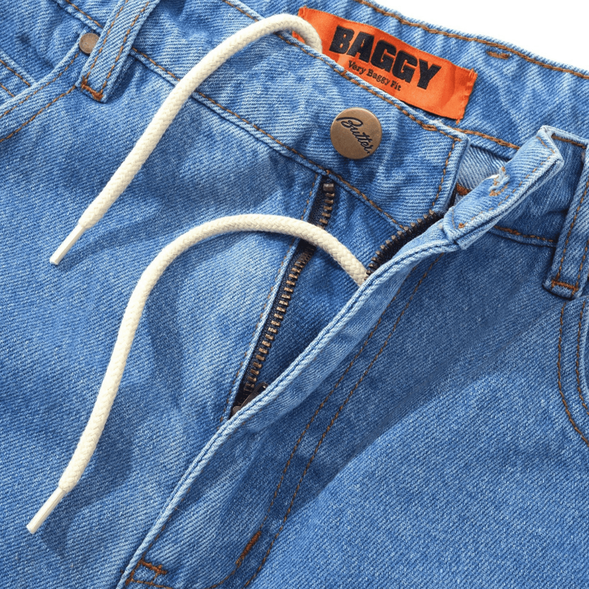 Butter Goods Baggy Denim Jeans - Washed Indigo - Butter Goods - State Of Play