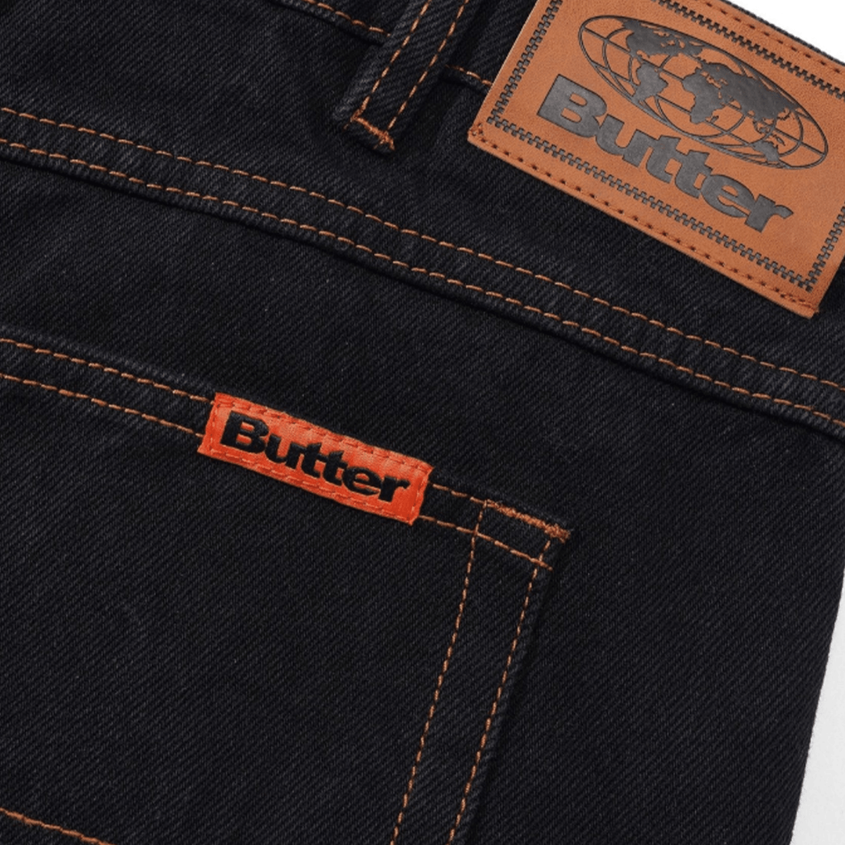 Butter Goods Relaxed Denim Jeans - Washed Black - Butter Goods - State Of Play