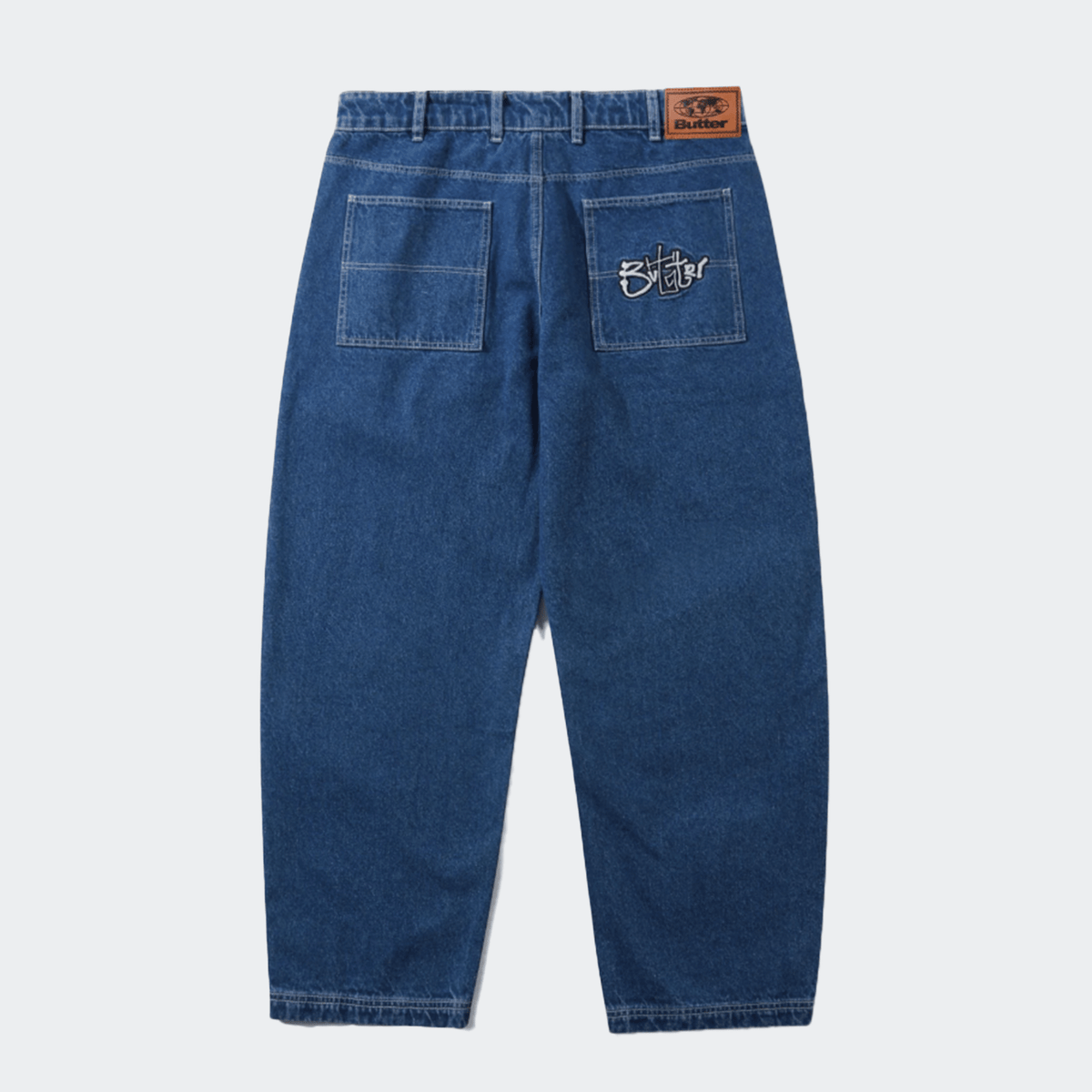 Butter Goods Scribble Denim Jeans - Mid Blue - Butter Goods - State Of Play