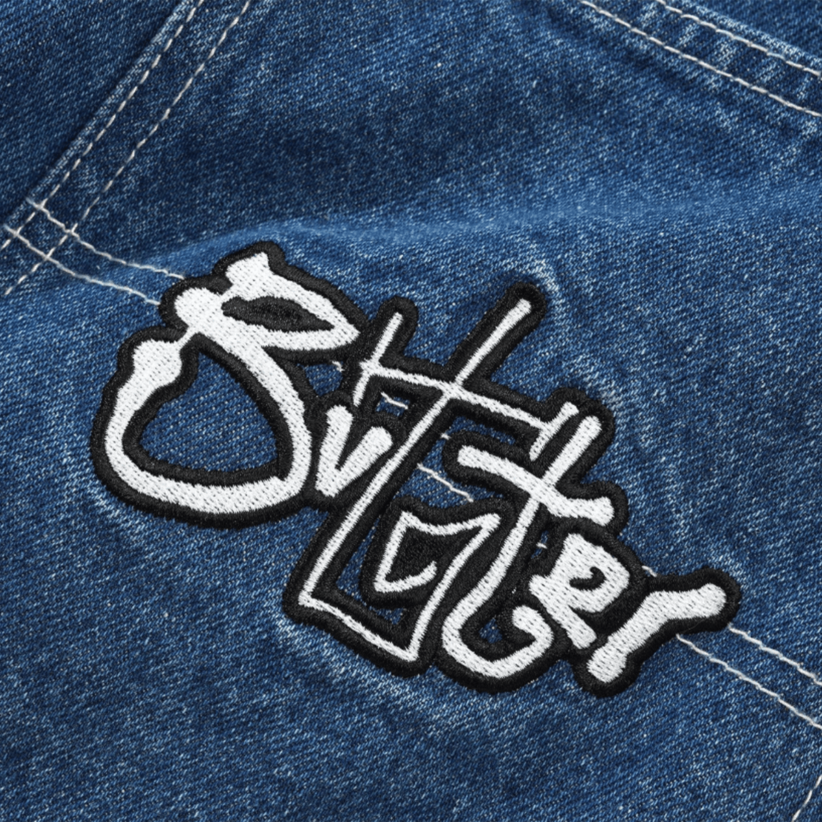 Butter Goods Scribble Denim Jeans - Mid Blue - Butter Goods - State Of Play