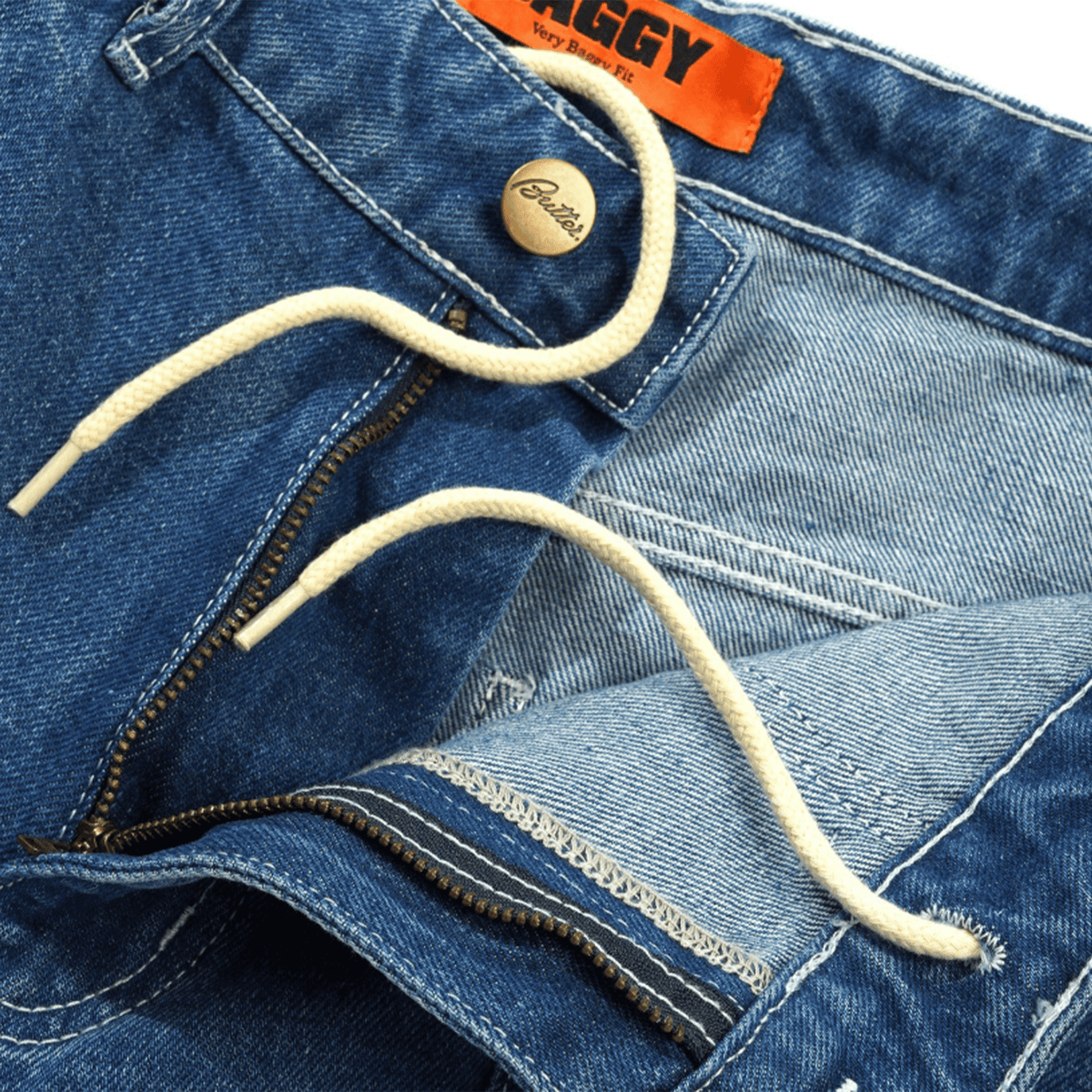 Butter Goods Scribble Denim Jeans - Mid Blue - Butter Goods - State Of Play