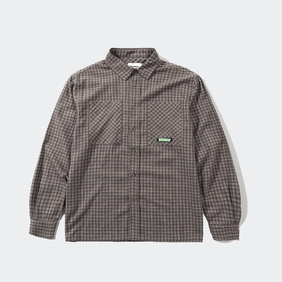Butter Goods Ace Long Sleeve Shirt - Grey - Butter Goods - State Of Play