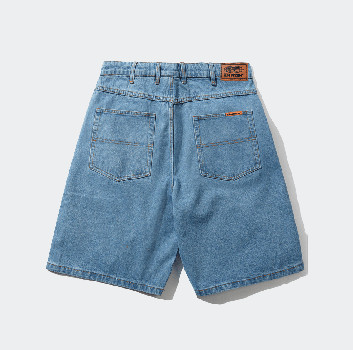 Butter Goods Baggy Denim Shorts - Washed Indigo - Butter Goods - State Of Play