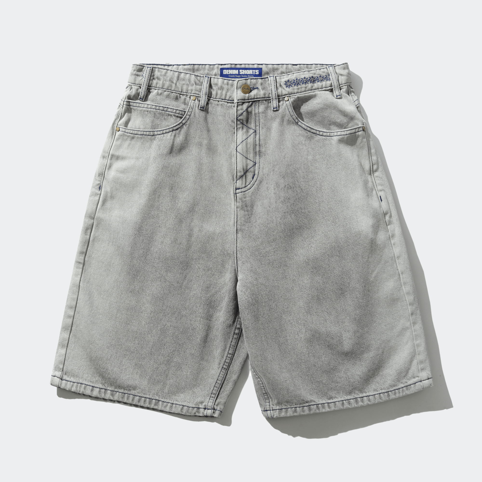 Butter Goods Bronco Denim Shorts - Washed Grey - Butter Goods - State Of Play
