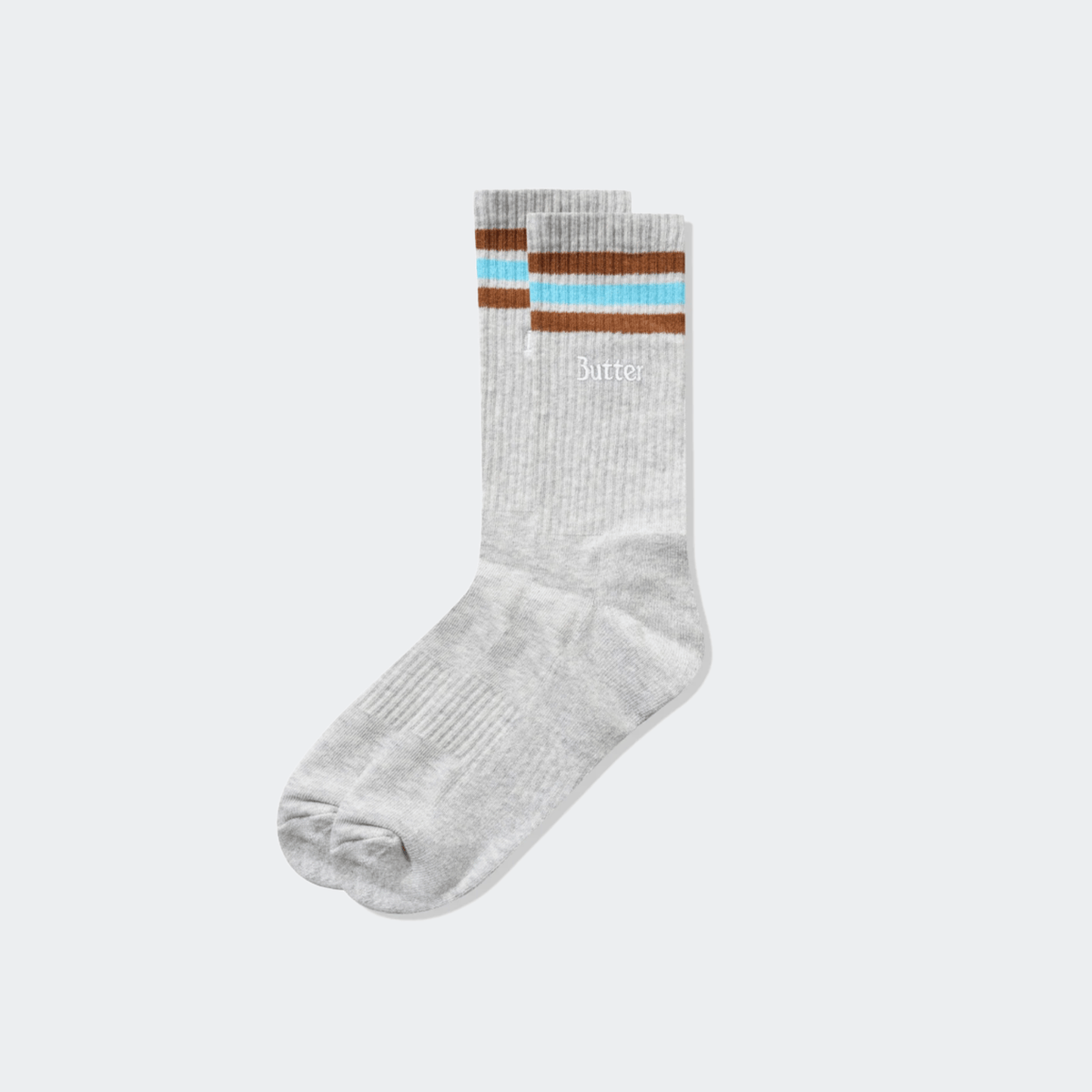 Butter Goods Stripe Socks - Ash - Butter Goods - State Of Play