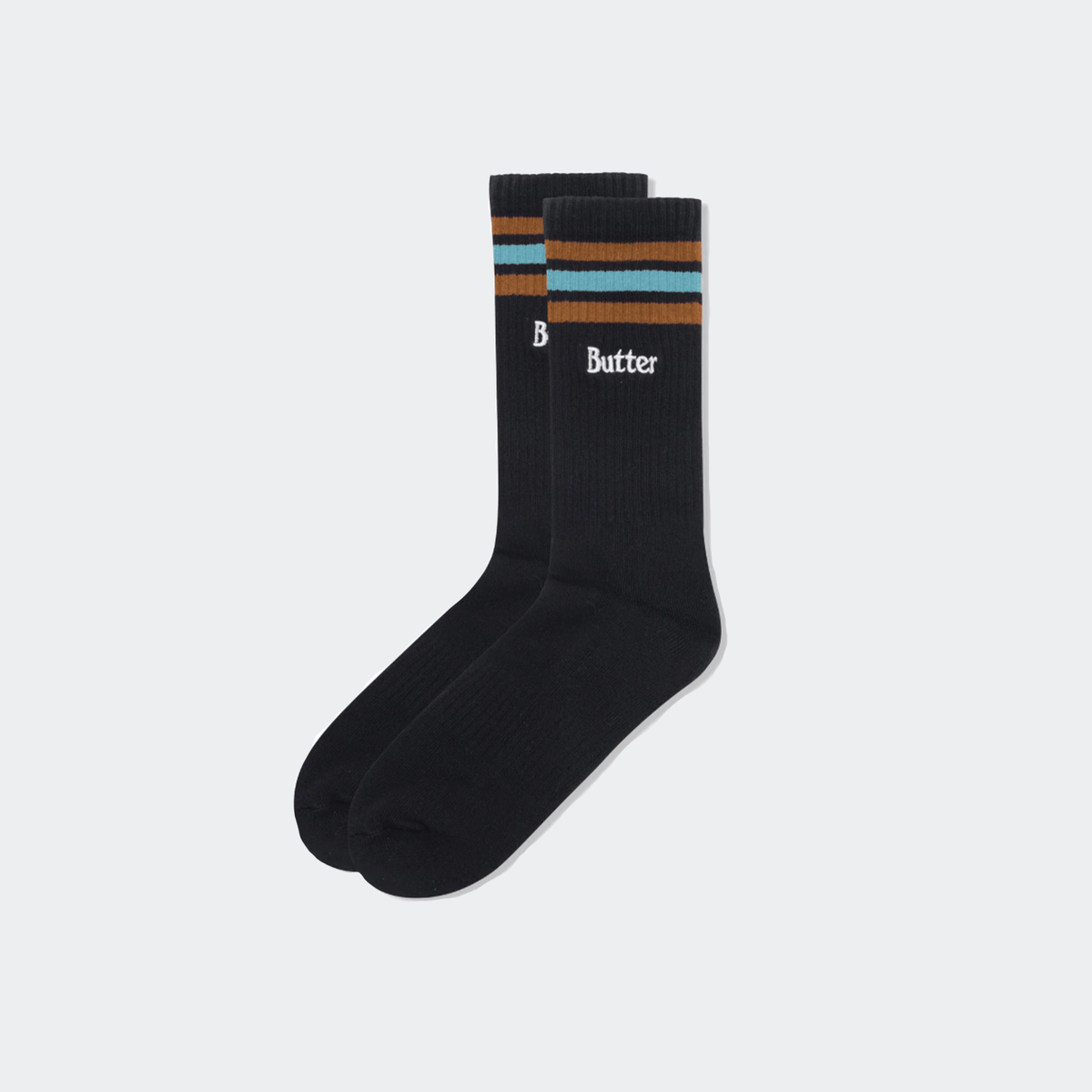 Butter Goods Stripe Socks - Black - Butter Goods - State Of Play