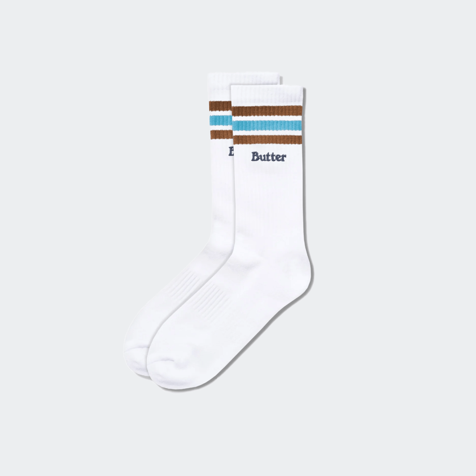 Butter Goods Stripe Socks - White - Butter Goods - State Of Play
