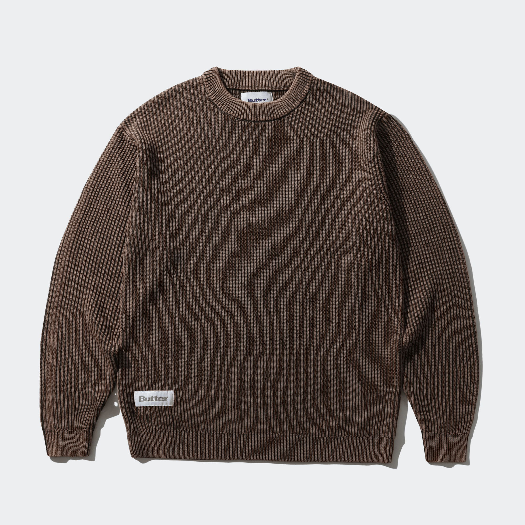 Butter Goods Bleach Knit Sweater - Brown - Butter Goods - State Of Play