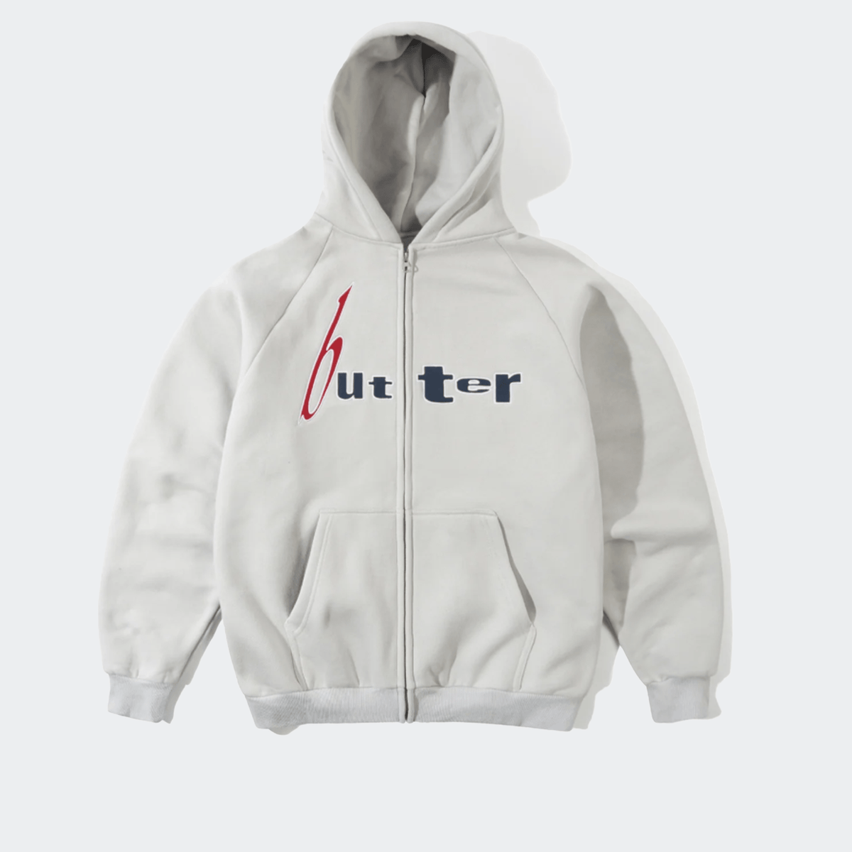 Butter Goods Device Zip Thru Hood - Cement - Butter Goods - State Of Play