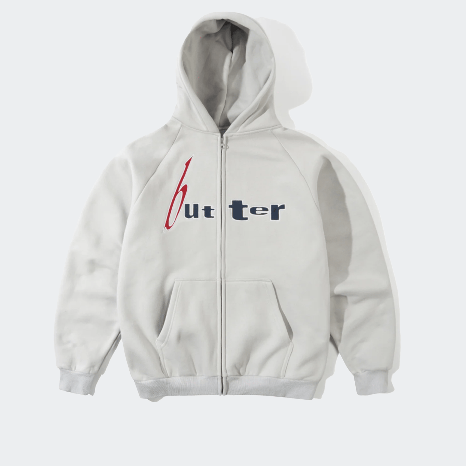 Butter Goods Device Zip Thru Hood - Cement - Butter Goods - State Of Play