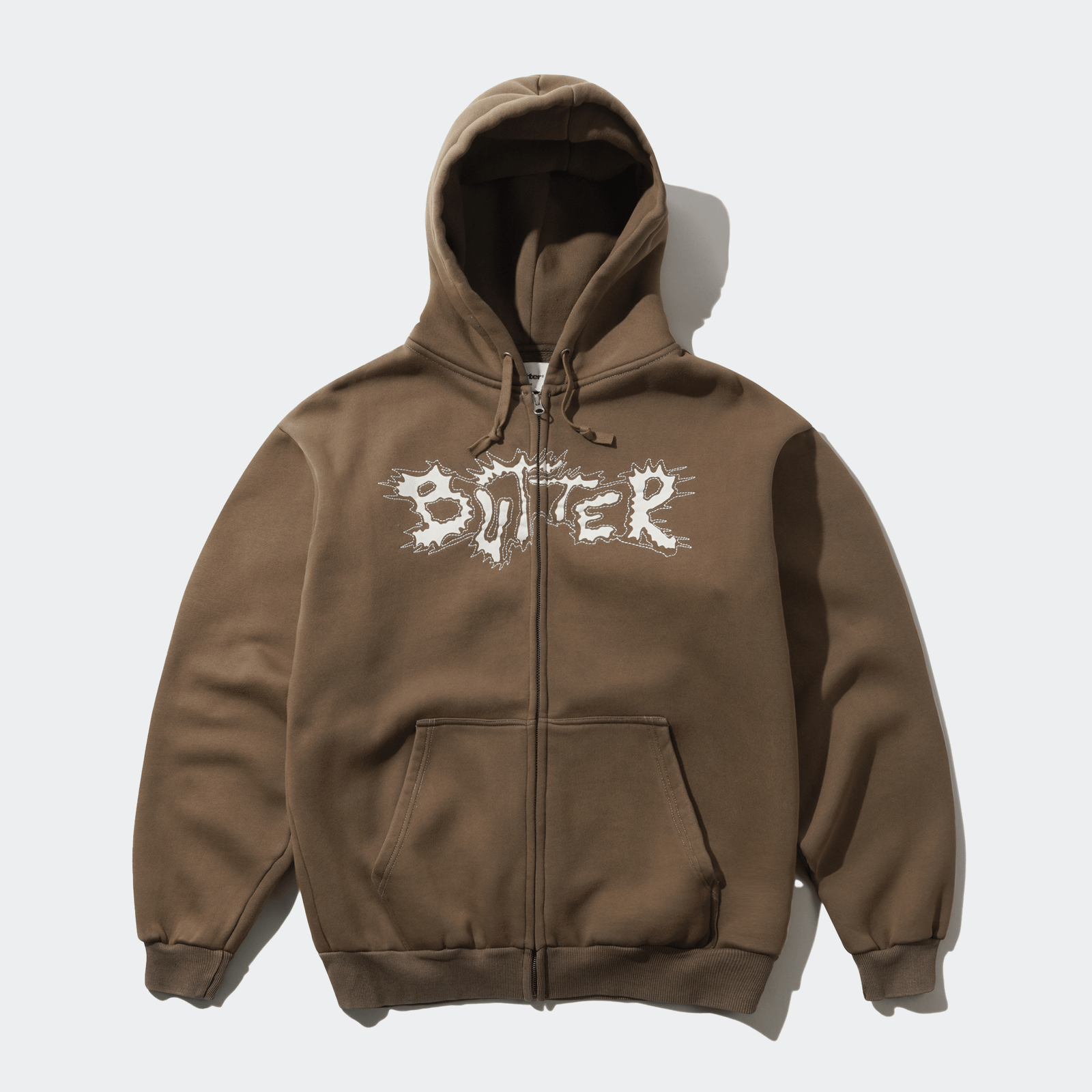 Butter Goods Eruption Zip-Thru Hood - Chocolate - Butter Goods - State Of Play